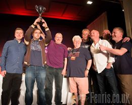 Val McDermid presents the cup to The North (photo credit: Fenris Oswin)