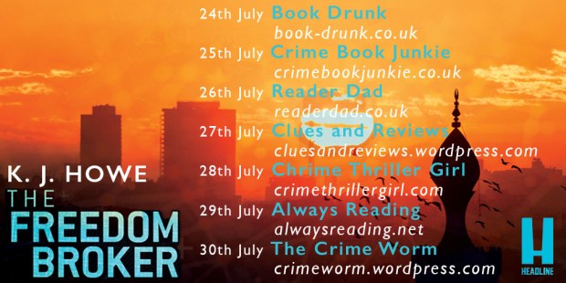 The Freedom Broker blog tour graphic